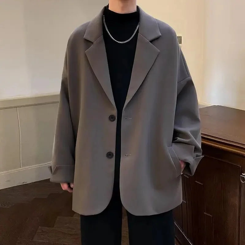 Men’s Casual Blazer – Oversize Spring/Autumn Fit
