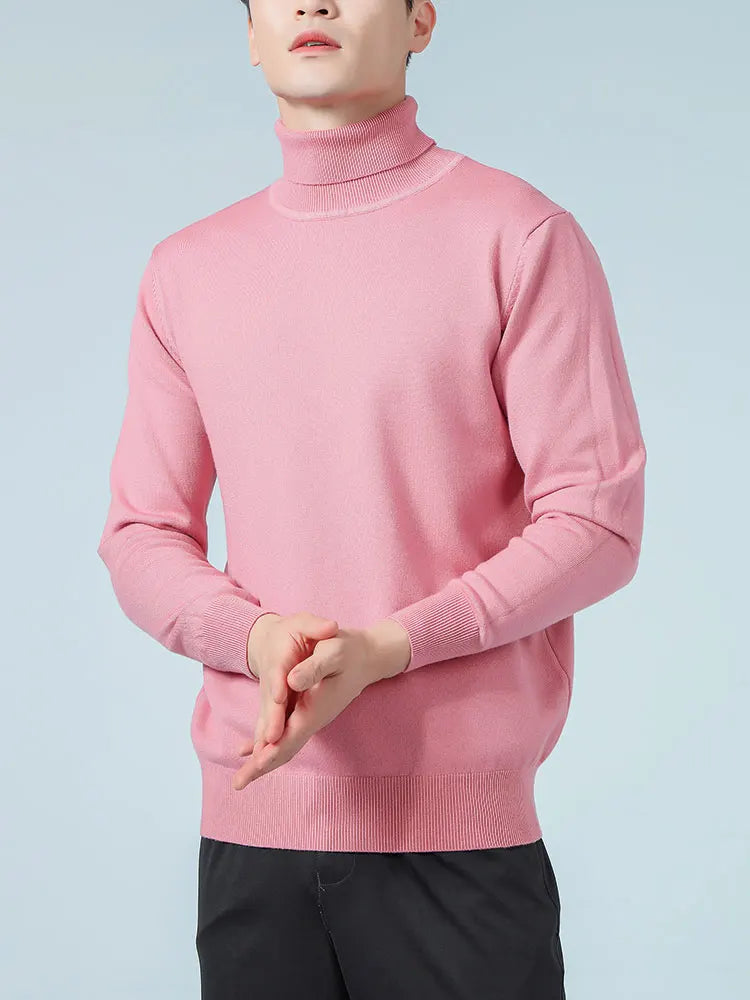 Men’s Cashmere Sweater – Soft, Warm Knitted Jumper with Turtleneck, Autumn/Winter Essential
