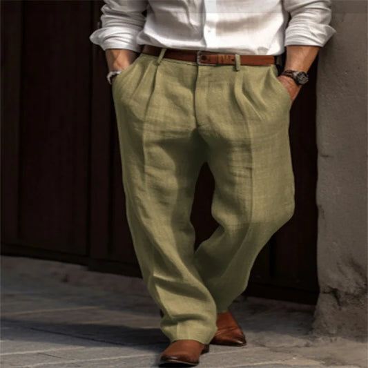 Classic Linen Casual Pants Elegant Fit – Timeless Style