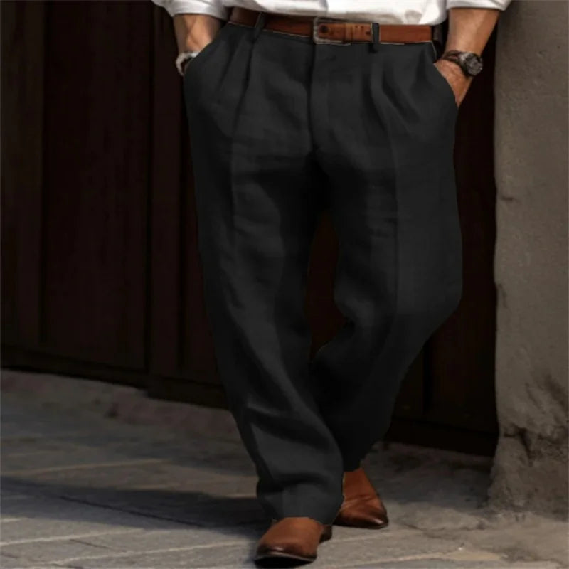 Classic Linen Casual Pants Elegant Fit – Timeless Style