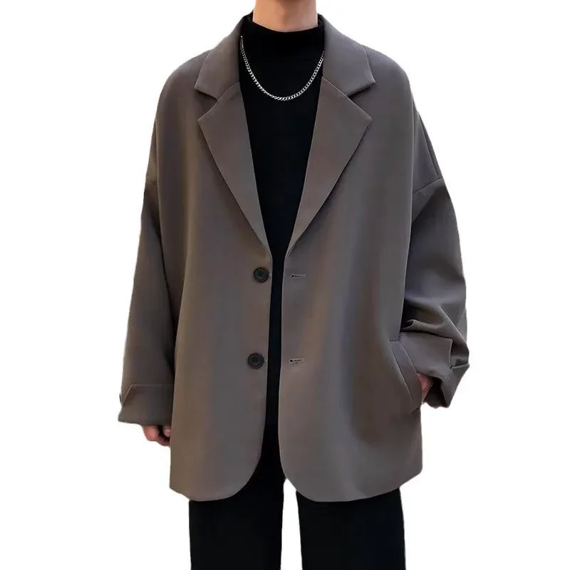 Men’s Casual Blazer – Oversize Spring/Autumn Fit