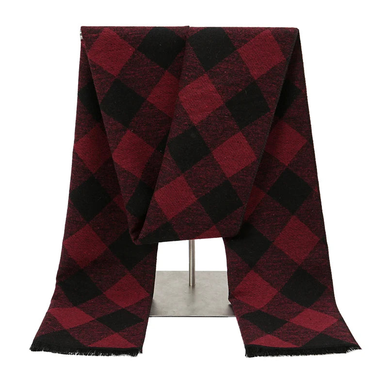 Elegant Men’s Cashmere Scarf – Thick & Cozy for Winter