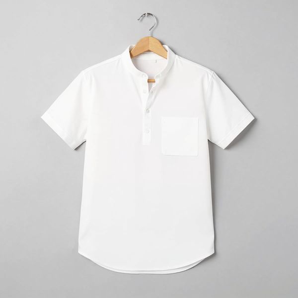 Men’s Cotton Linen Short Sleeve Shirt – Solid Color, Casual, Breathable Summer